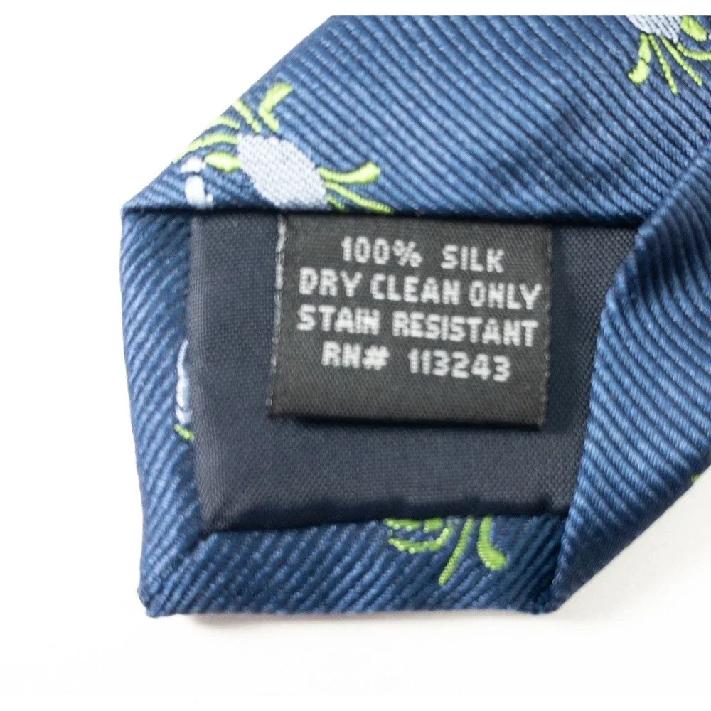 The Tie Bar, Novelty Crab Fine Ribbed Embroidered Jacquard Faille, silk,  61x3
